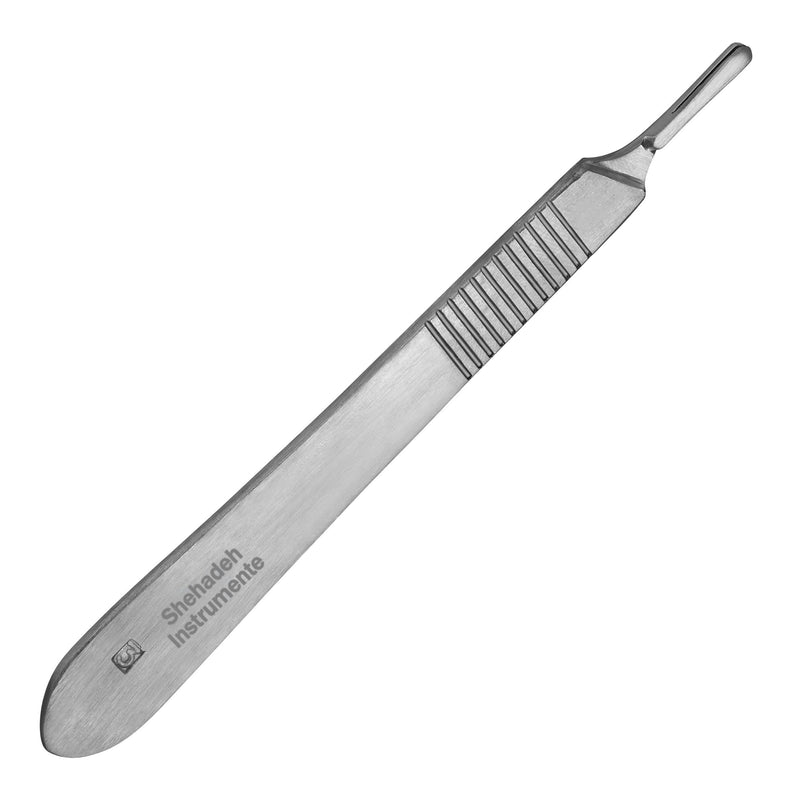Set of 10 Sterile Scalpel Blades Figure 11 Made of Carbon Steel - Replacement Blades + 1 x Shehadeh - Scalpel Holder - Stainless Steel