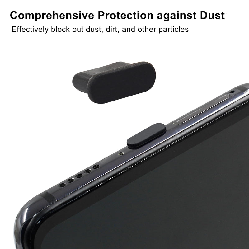 [AUSTRALIA] - 20Pcs Silicone USB C Anti Dust Plugs Type C Anti Dust Covers- Compatible with Samsung Galaxy, MacBook, Pixel, Laptop, Cell Phone - Black USB Type-C Dust Covers for Charging Port 20 Pcs 