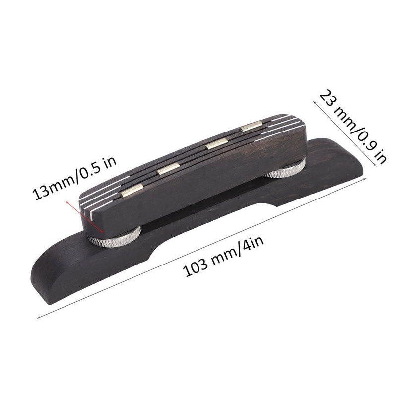 Mandolin Bridge, Rosewood Height Adjustable Bridge Mandolin Instrument DIY Repair Parts