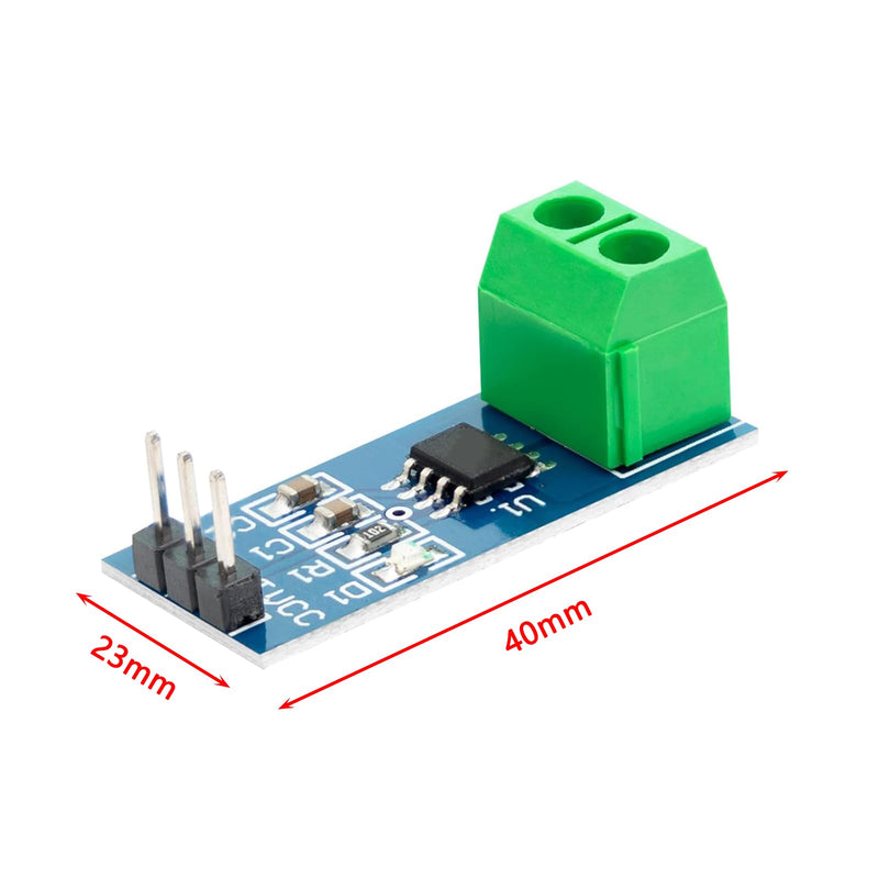Pack of 5 ACS712 Current Sensors, Measuring Range Module Current Sensor Compatible with Arduino Bascom (20A) 20A