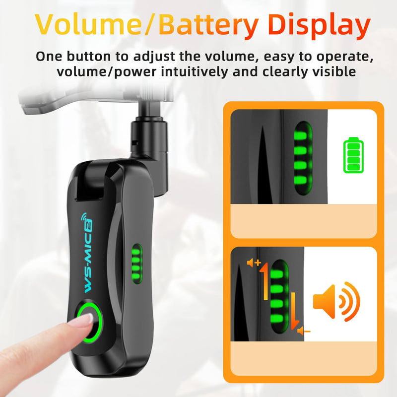 [AUSTRALIA] - Wireless Saxophone Microphone System, Clip-On Instrument Mic for Saxophone Trumpet Trombone Flute, Unidirectional Gooseneck Pickup, 360° Adjustable Clip, Low Latency Long Battery for Performance 