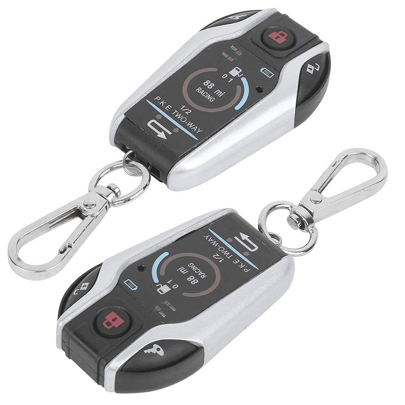2 Way Alarm System Universal ABS Motorcycle Anti?Theft Remote Control for Security 12V with Remote Start for Most Motorcycle