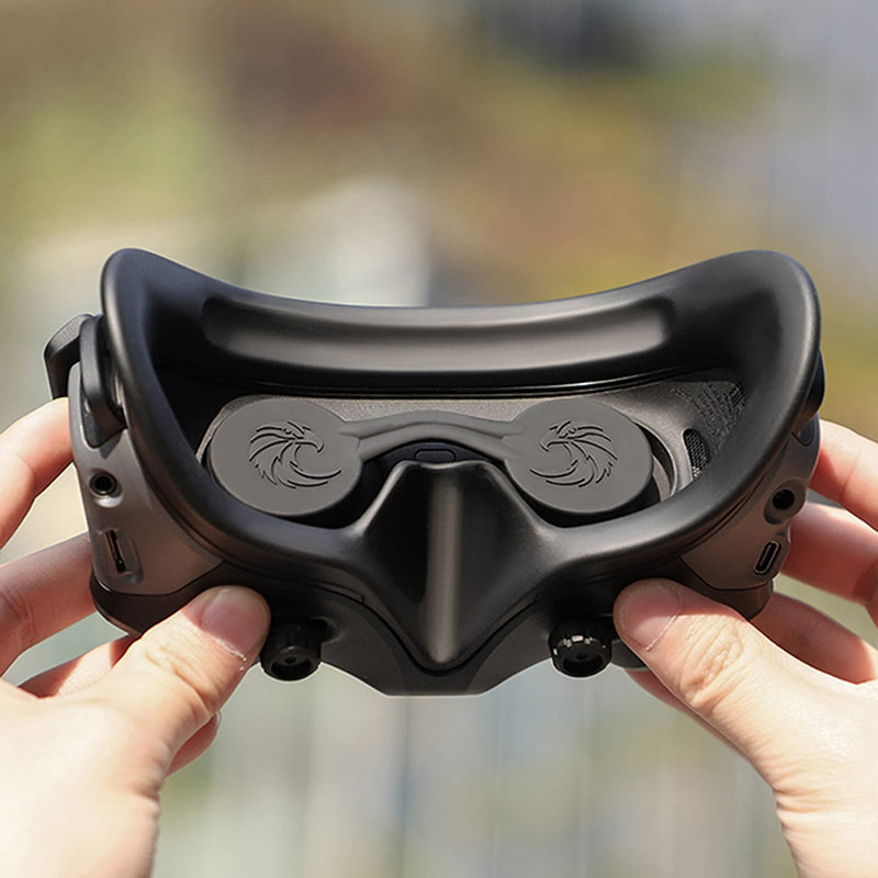 Lens Protective Cover Cap for DJI Goggles 3 Silicone Protector Cover Case Dust Cover Compatible for DJI Avata 2 Goggles 2/3 Accessories