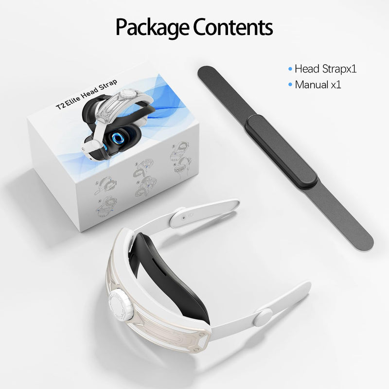 [AUSTRALIA] - Head Strap for Meta Quest 2 VR Headset Elite Strap Adjustable Soft Cushion Headstrap Oculus Quest 2 Replacement for Virtual Reality 