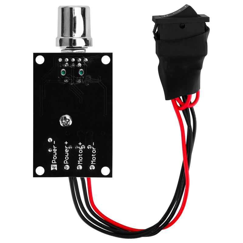 DC Motor Speed Controller - PWM 6V/12V/24V/28V/3A/80W Speed Adjustable Reversible Switch 1203BB DC Motor Driver for Fan, DC Motor, Fish Tank Oxygen Pumpt 6-28V 3A