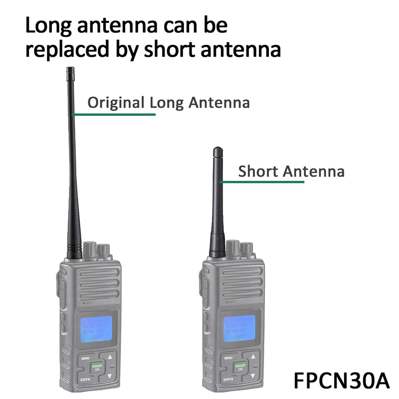 Samcom Long Antenna with SMA-Female for Two Way Radio, 6.7 inch Elastic and Non-deformable Walkie Talkie Antenna UHF 400-480MHz, Compatible with FPCN30A/ FPCN10A and Most Walkie Talkies (6pcs) 6.7 inch UHF (6pcs)