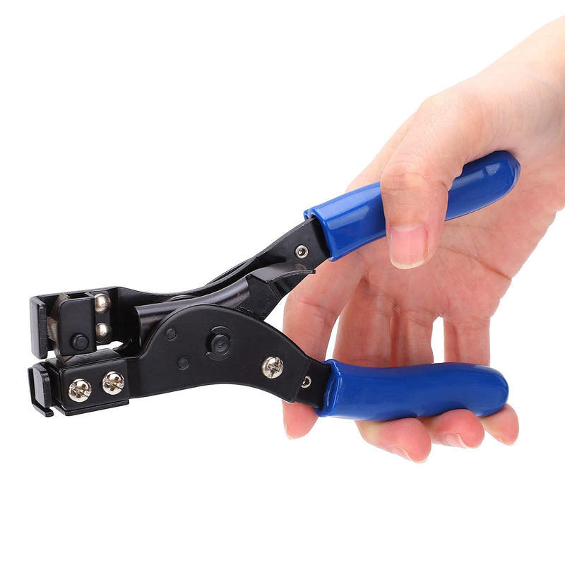CYSFETENA HT-2081 Carbon Steel Cable Tie Pliers, Stainless Steel Cable Tie Pliers with Ergonomic Handle, 2-in-1 Cable Tie and Cutting Tool for 2.4-9 mm Cable Ties