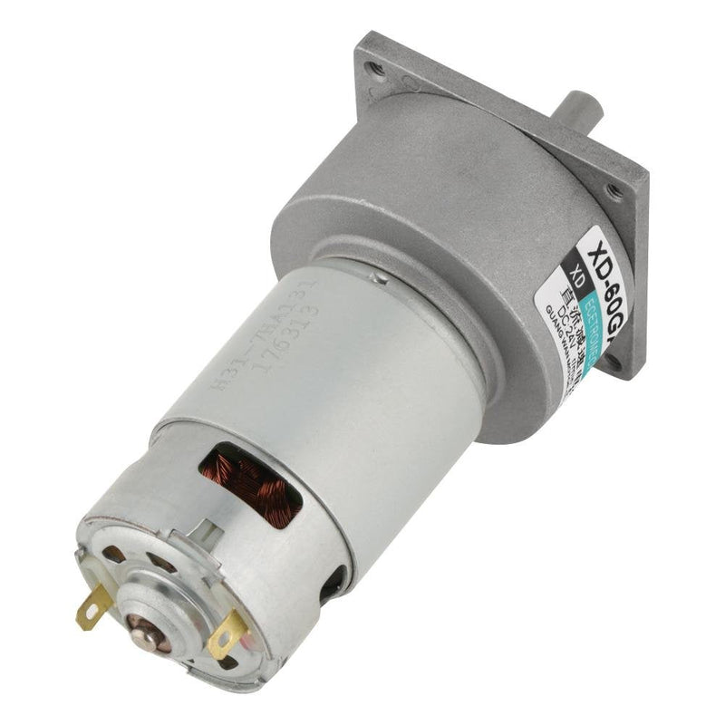 Akozon Gear Motor DC12V / 24V 35W Micro-DC Metal Gear Motor Speed Adjustable CW/CCW (24V 100rpm) 24 V 100 rpm