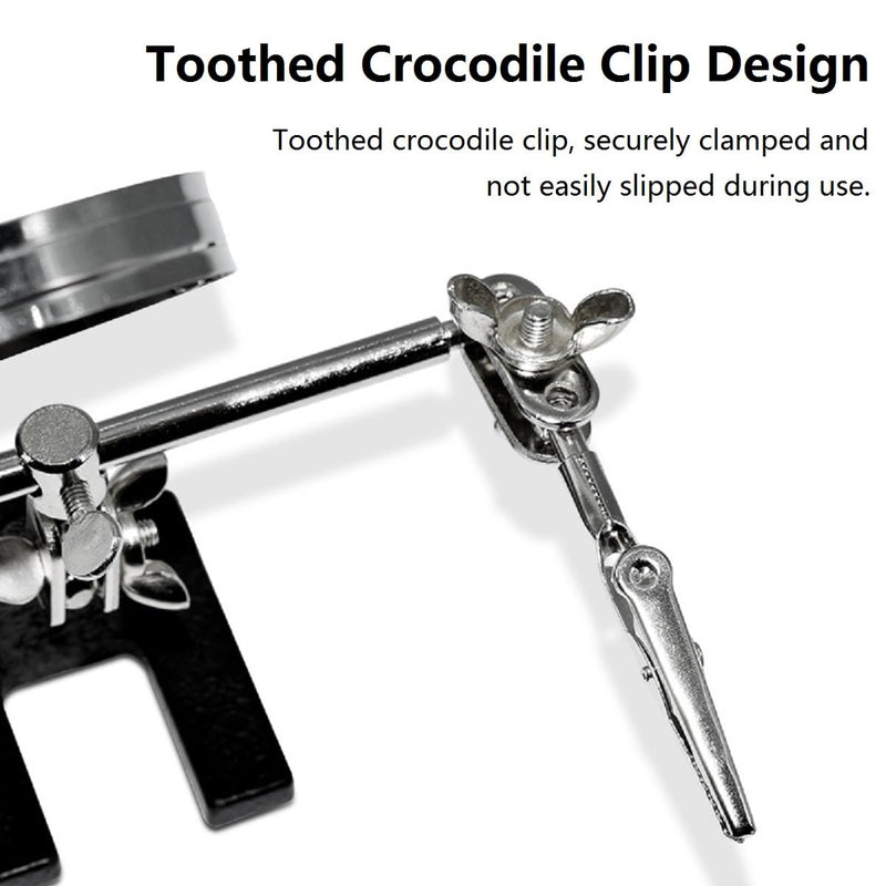 Soldering Holder with Magnifying Glass, Soldering PCB Holder Tool, Third Hand Soldering, Third Hand Soldering Station with Magnifying Glass, Electronic Repair Tool, Model Making Accessories, Soldering