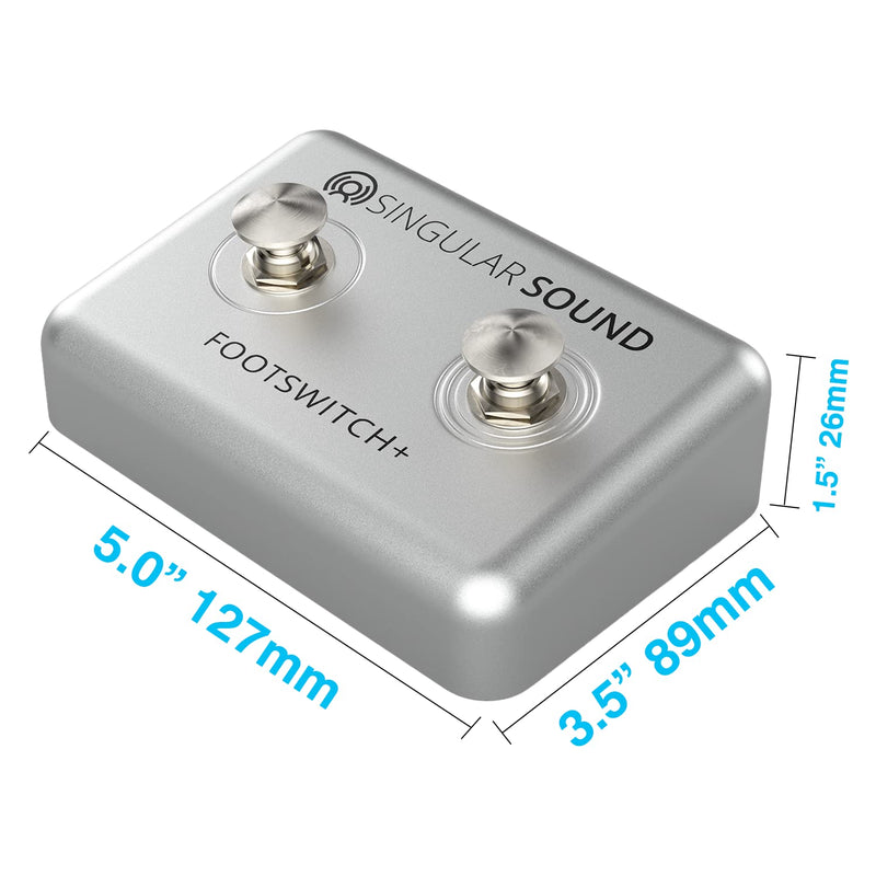 [AUSTRALIA] - Dual Momentary Footswitch Plus for use with BeatBuddy, Effects Pedals, and Electronic Instruments 