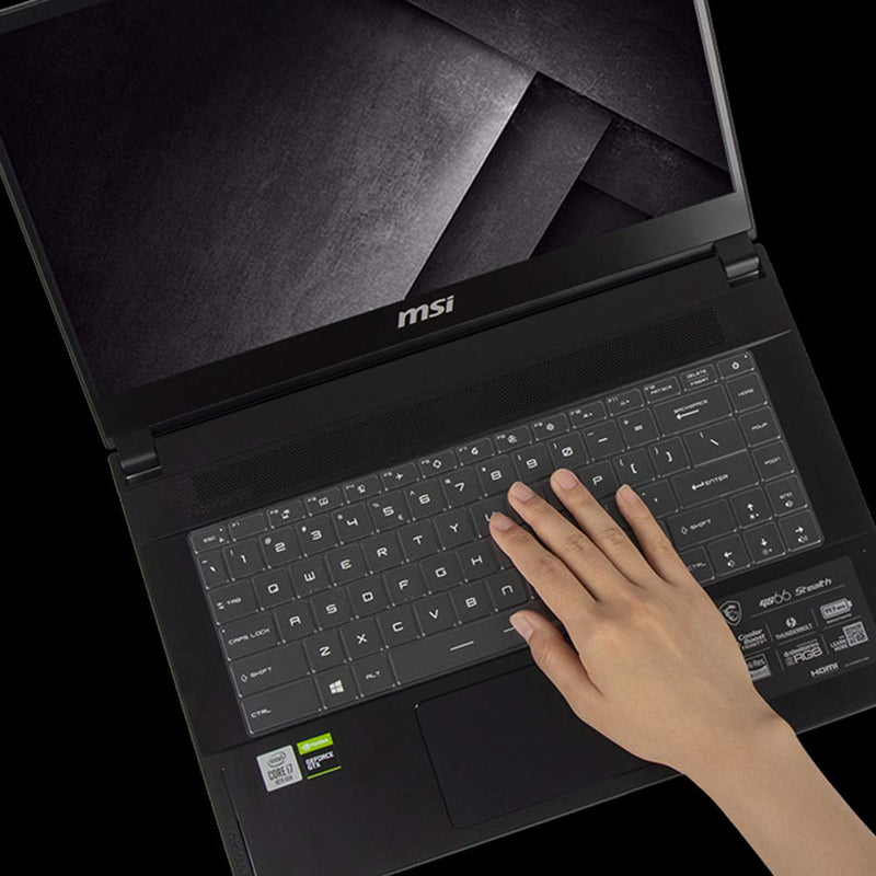 Ultra Thin Keyboard Cover for 15.6" MSI GS66 Stealth 10SFS 10SGS, GE66 WS66 GP66 Series 15.6 Inch Gaming Laptop Keyboard Skin Protector, 15.6" MSI GS66 Stealth Accessories, US Layout MSI GS66 GE66 WS66