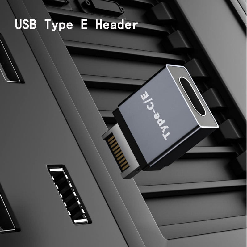 rgzhihuifz USB 3.1 Type E to Type C Extension Adapter , Gen 2 (10 Gbit/s) USB 3.1 Type-E Male Port to Type-C Female Port and Type E Female/Type C Male Internal Adapter Cable