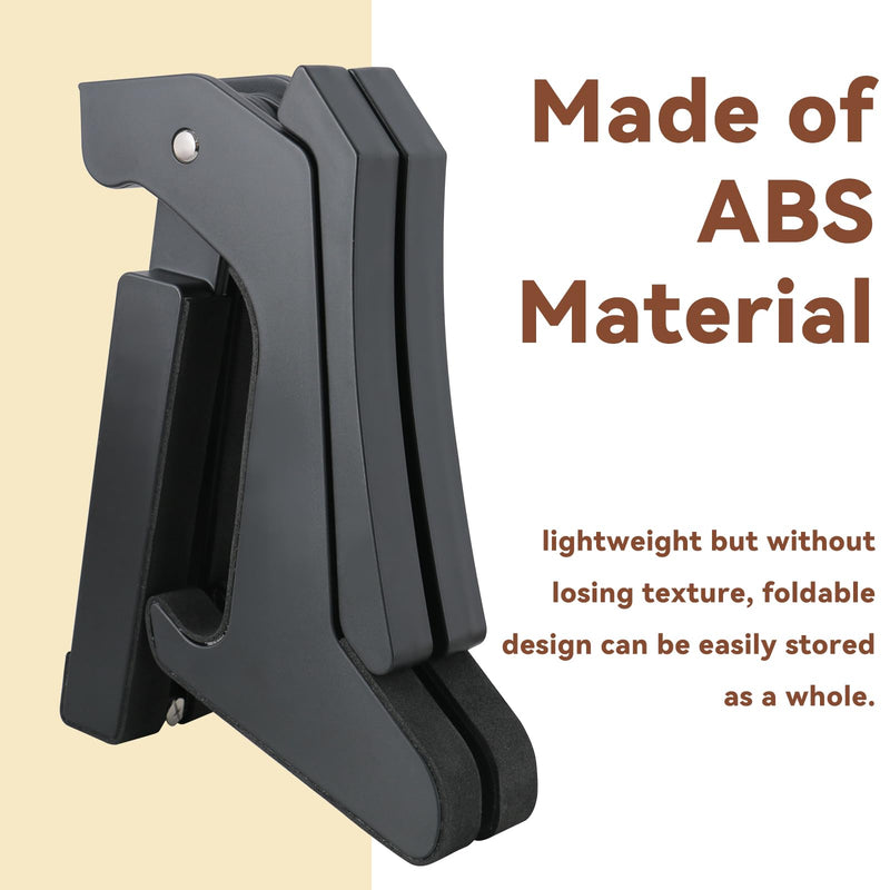 EASTROCK Folding Ukulele Stand ABS Stand for Mandolins/Violins Adjustable Portable Instrument Stand for Ukulele Accessories Mini Guitar Stand for Small Musical Instruments Concert Soprano/Tenor Ukulele/Banjo
