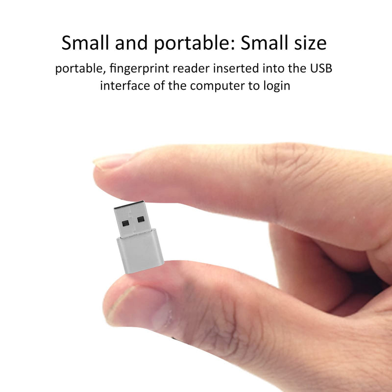 [AUSTRALIA] - USB Fingerprint Reader, Mini Fingerprint Scanner Window Hello Biometric Finger Print Reader Sensor for PC Laptop Computer, 360 Degrees Touch Fast Matching 