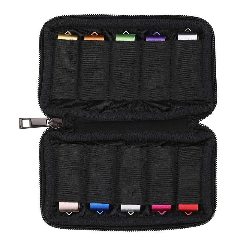 USB Flash Drive Case - Vellgo Soft Material Thumb Drive Holder case, USB Drive Holder Organizer, Portable Electronic Accessories Bag for USB Memory Stick with 10 Slots