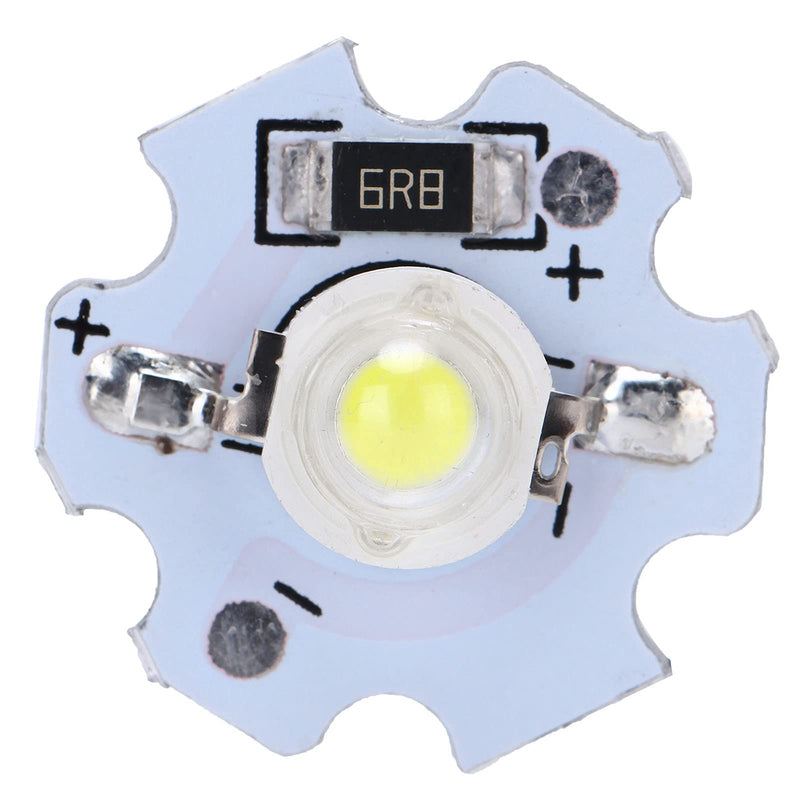 Pack of 25 5 V LED Light LED Chip, 200 lm 1 W High Performance LED Chips with Aluminium Plate, Light Beads Brightness Light Source Chip for DIY Lighting Fixtures (Cool White Light)