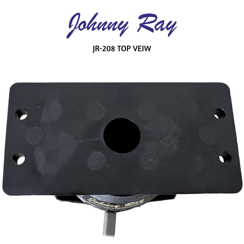 Johnny Ray JR-208 Fish Finder Mount and Depth Finder Mount | Heavy Duty Marine Electronics & Sonar Bracket for Boats, 360° Rotating Quick Release Swivel Base