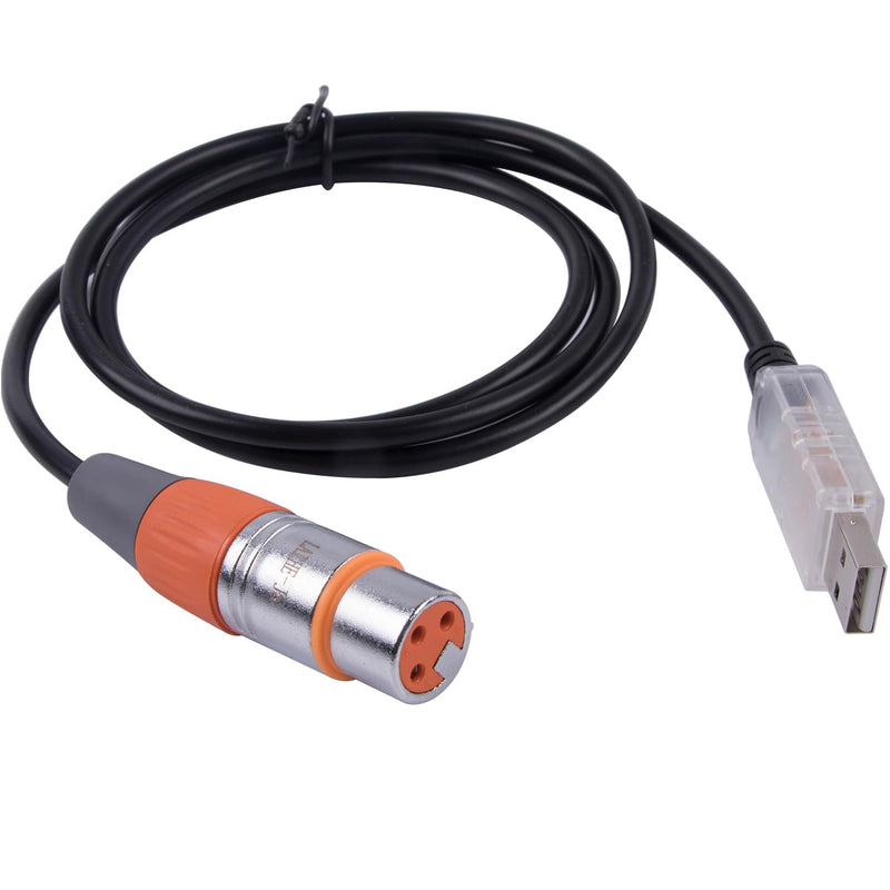 Stage Lighting Equipment Coniy for SGM Freestyler Downloadtroller Cable DMX Control Cable USB RS485 XLR DMX512 Cable (16ft)