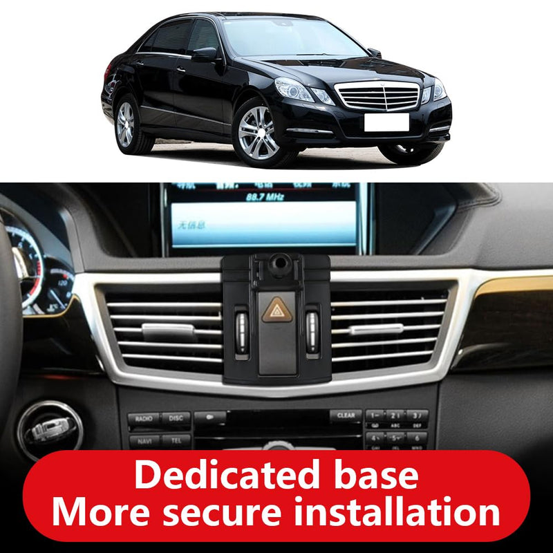 Car Phone Holder for Mercedes Benz E Class 2010-2013 E300 E350 E550 E63 AMG W212 Auto Accessories Navigation Bracket Interior Decoration Mobile Cell Phone Mount case for Benz E-Class 2010-2013