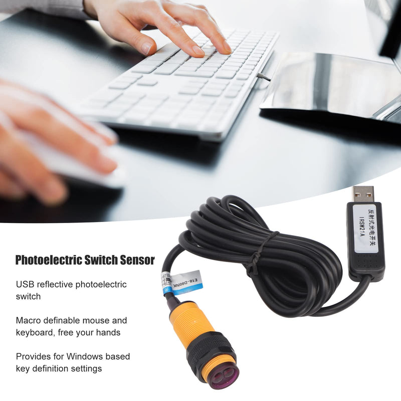 USB Reflective Light Barrier with USB Infrared Sensor for Games, Office, Mechanical Devices