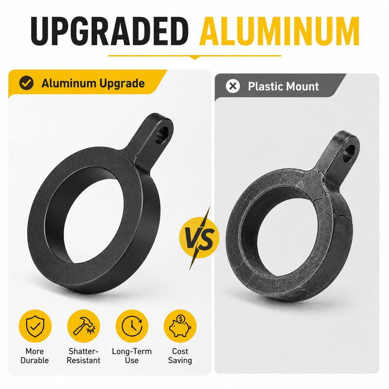 Aluminum Mount Clip for Rode NT - USB Microphone | Black Mount Ring for Rode NT - USB Microphone
