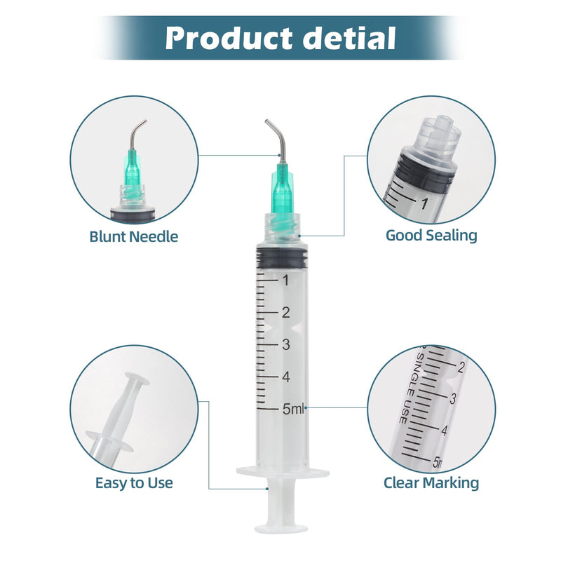 [AUSTRALIA] - Aotfusd Pack of 20 Syringes with Blunt Needle, Various Sizes, 1 ml, 3 ml, 5 ml, 10 ml, 20 ml for Refilling and Measuring Liquids, Scientific Laboratories, Plant Watering Plastic 