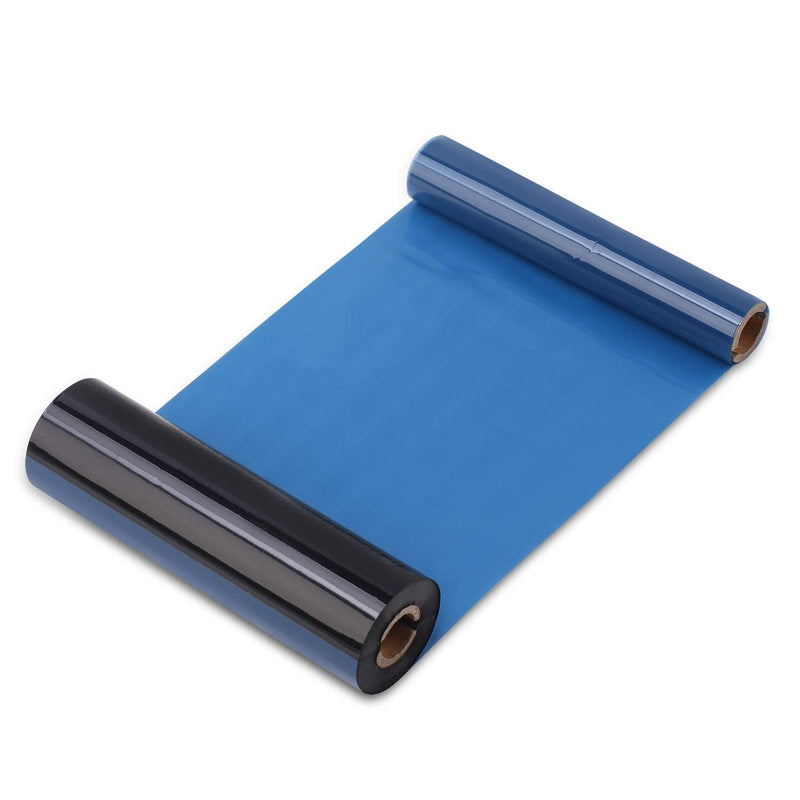4.33" x 244' Thermal Transfer Ribbon - 1 Roll. Resin Enhanced Wax 1/2 Inch Core Ink Out for Zebra Eltron Datamax Zebra GC420t GK420t GX420t TLP2442 TLP2844