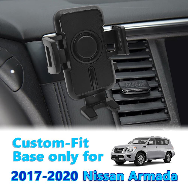WAAPAK Car Phone Holder Mount 2017-2020 Nissan Armada Auto Accessories Interior Decoration Smartphone Thick Case Cradles Navigation Bracket iPhone