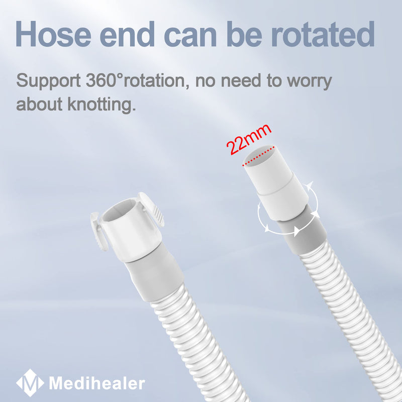 2 Packs Quick Release Tube Compatible with Amara View, Only Short Tube for AV, No Elbow, Improved Design and Upgraded Material,Great Value Supplies by Medihealer.