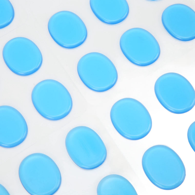 30Pcs Drum Dampeners Gel Pads Silicone Drum Silencers Sound Dampening Muffler Pads, Drum Dampeners Gels Silicone Gel Pads Soft Drum Dampeners for Drums Cymbals Tone Control,Black,Blue(Blue)