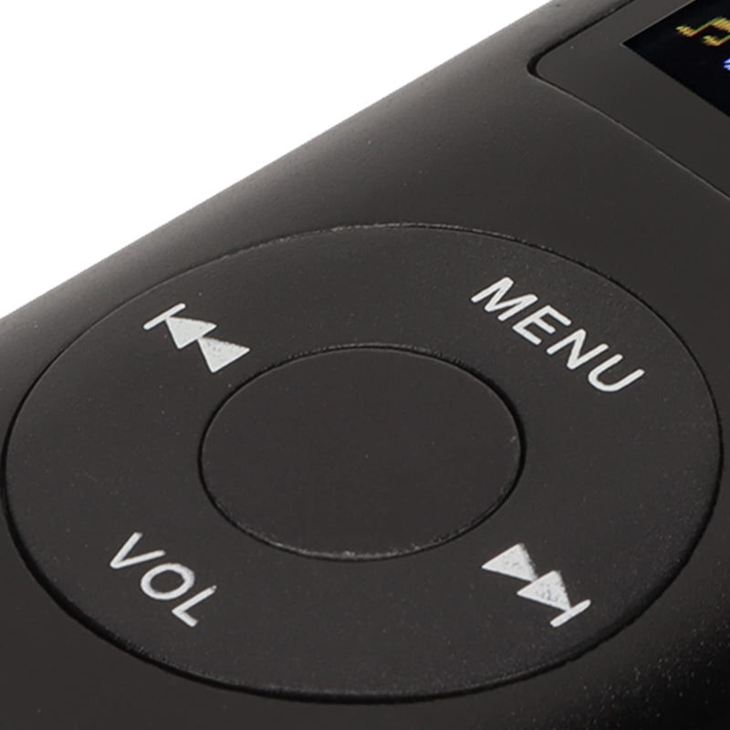 MP3 Player Stylish Multifunctional Lossless Sound Slim 1.8 Inch LCD Screen Portable MP3 Music Player (Black)