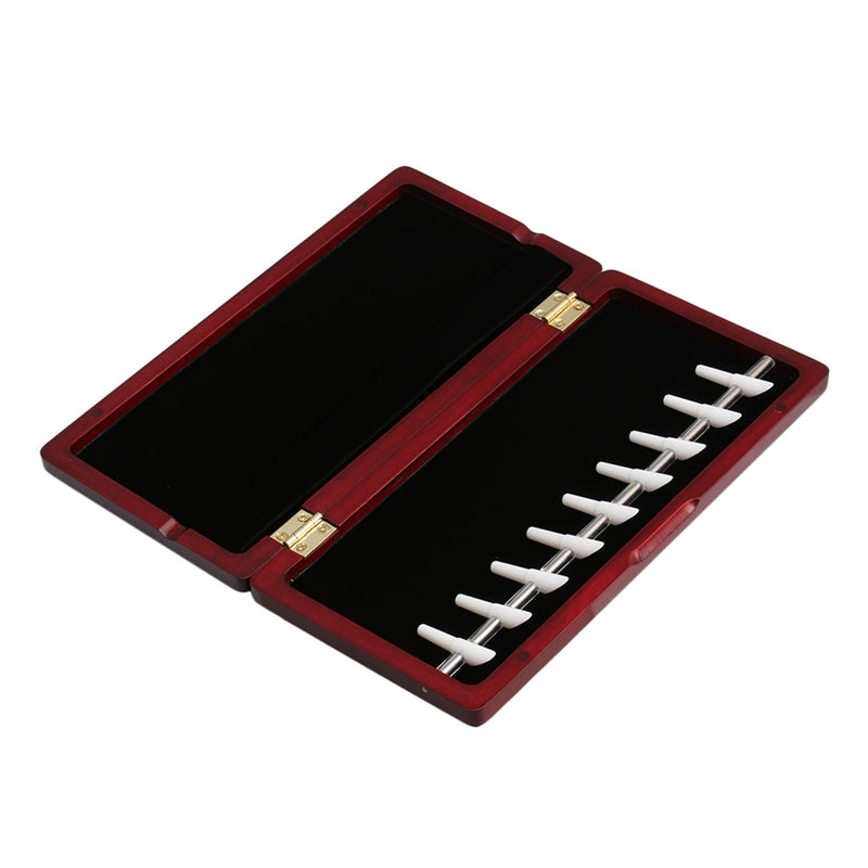 [AUSTRALIA] - Mxfans Elegant Handmade Wooden Bassoon Reed Box for 9 Reeds Red Wood Color 