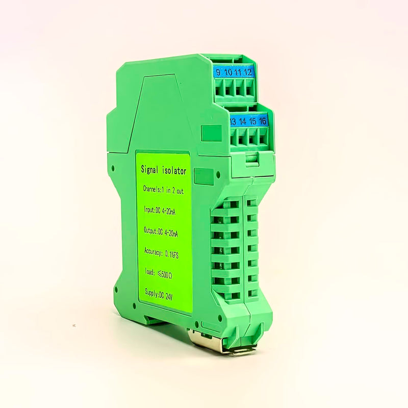 [AUSTRALIA] - Analog Signal Isolator Transmitter Splitter DC Galvanic Separation Analog Signal Splitter Current Voltage Transmitter DIN Rail Mount(4-20ma 1 in 3 Out) 4-20ma 1 in 3 out 