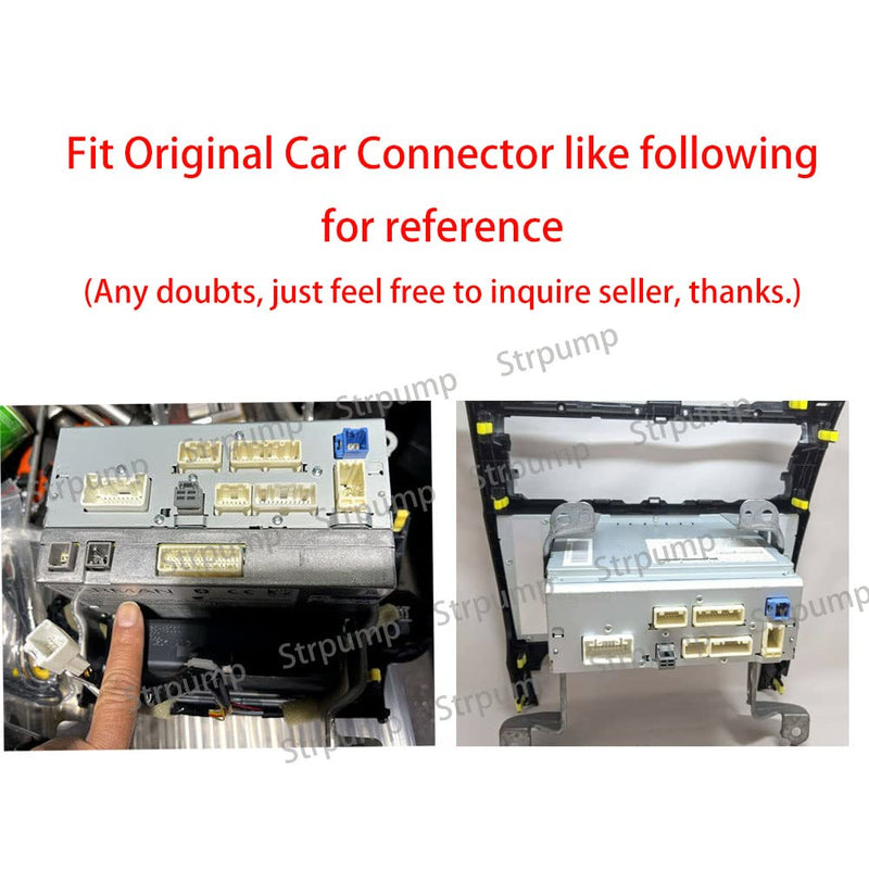 16pin Radio Stereo Power Harness Cable Wire for Toyota Camry Prado Highlander Tacoma Hilux RAV4 Corolla w/JBL OEM Camera Original USB Adapter Steering Wheel for Aftermarket Android GPS Navigation