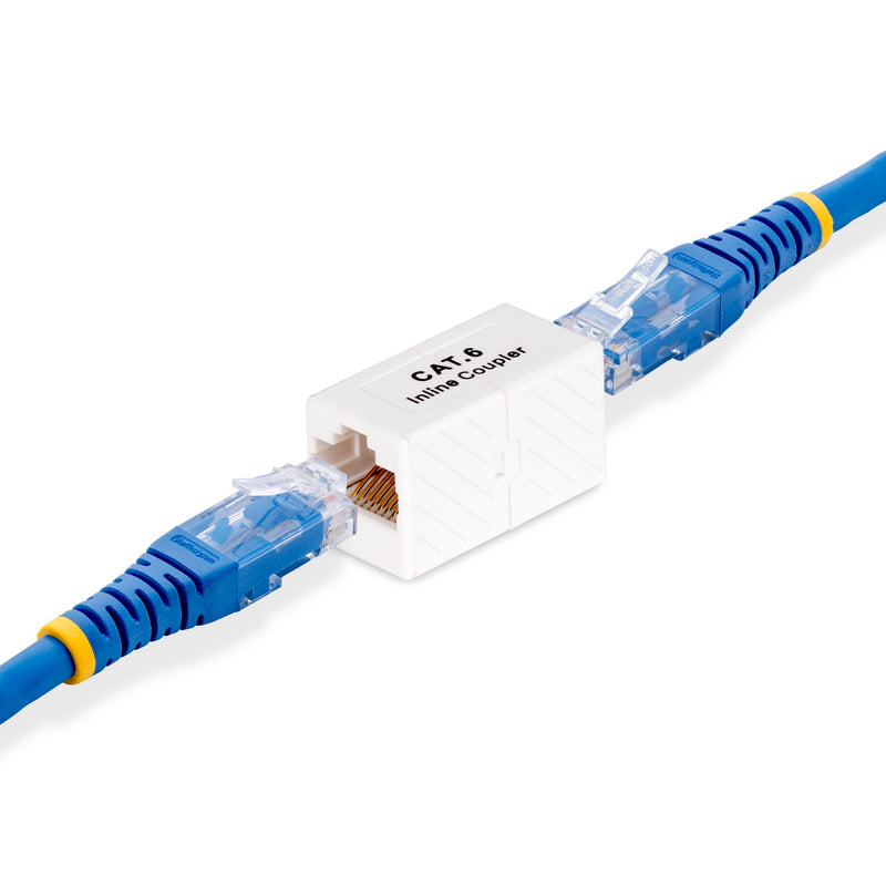 StarTech Cat6 Keystone Coupler 5-Pack, RJ45 F/F Inline, T568B | Unshielded, Joins two Cat6 cables, Straight-through T568B pinouts, 2.5G/5G/10G networks, Cat5/5e compatible, T568B Connector