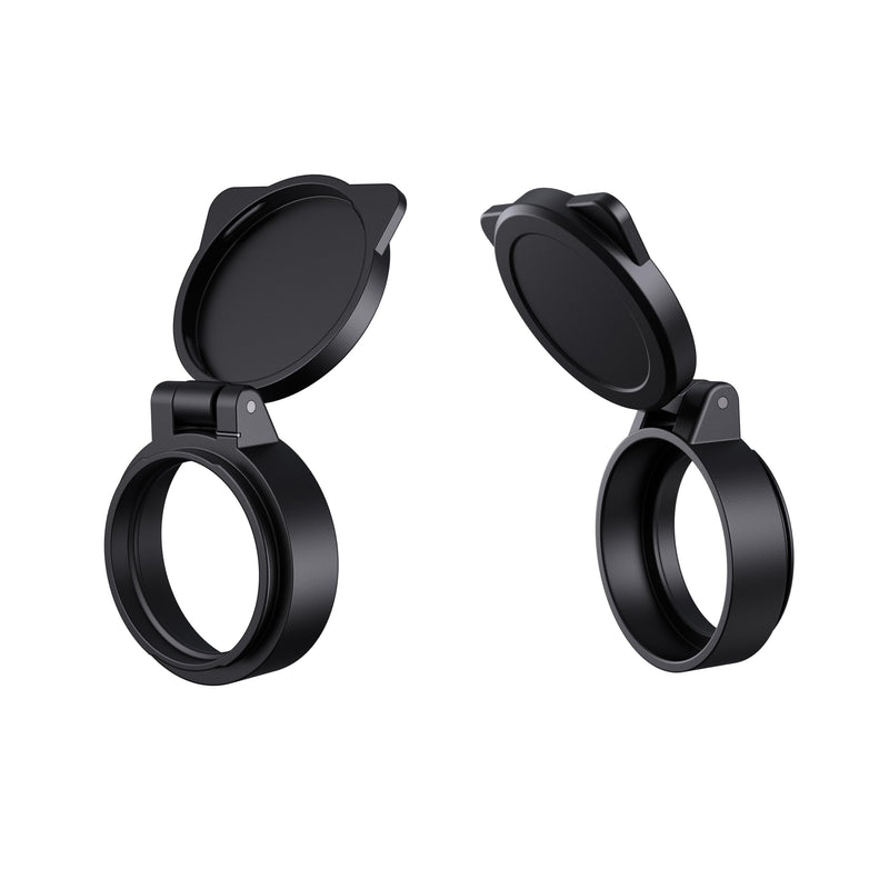 [AUSTRALIA] - Flip-up Red Dot Lens Cover Black Protection Caps for Sig Sauer Romeo5 (Not fit Romeo5 Gen II) & Optics Sight with 28mm Diameter Ocular/Objective Lips 