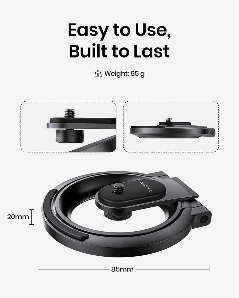 [AUSTRALIA] - NEBULA Projector Foldable Stand, Ultra-Compact Desktop Stand with Easy Setup and 180-Degree Rotation, for Capsule 3, Capsule 3 Laser, Capsule Air, Fits in Official Travel Case(Only Stand) 