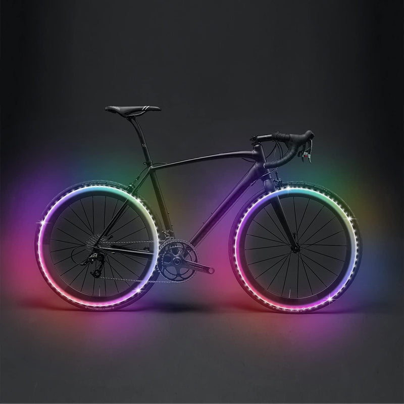 L8star Battery Powered Led Strip Lights, 2x16.4Ft (32.8Ft),Two Sets of Strip Light with 4 AA Battery Box/USB RGB LED Lights, Remote and APP Control 2x13Ft