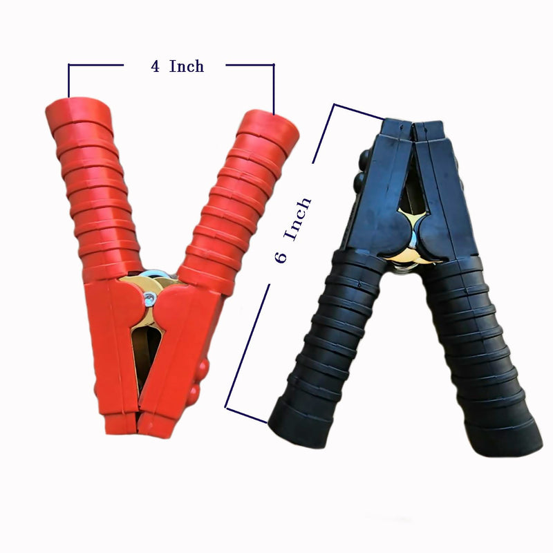 [AUSTRALIA] - NANSH Alligator Clips Heavy Duty Car Battery Terminal Charger Clamps (1500A (Black+Red) 1 pair) 