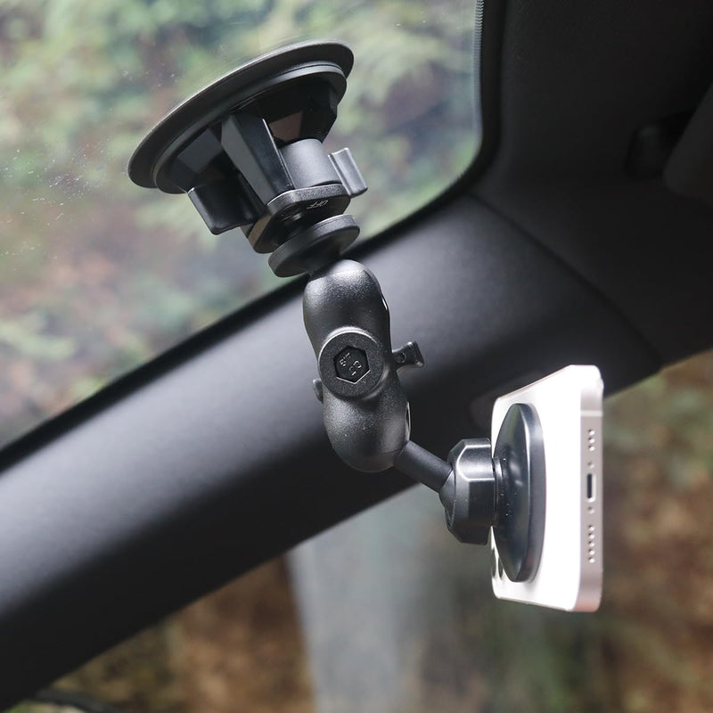 Magnetic 1" Car Phone Holder for RAM B Size Mount, Compatible with Magsafe and 1 inch (25mm) Ball Conector