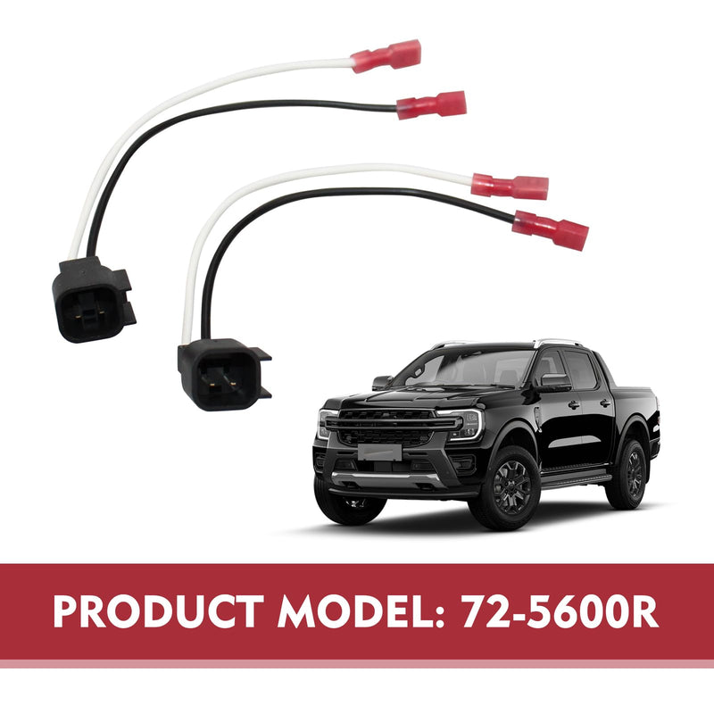 4 PCS Car Speaker Wiring Harness Plug Connector, 72-5600 Waterproof Shell Heat-Resistant Copper Core Plug and Play Audio Accessories, Compatible with Ford Focus Chevrolet Mazda (Black)