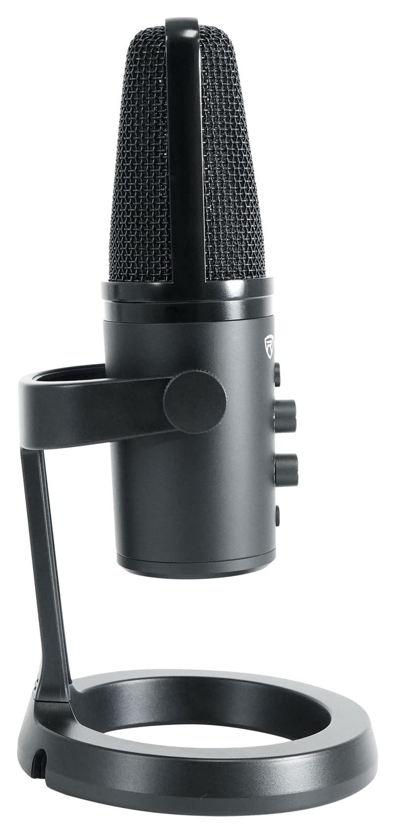 Rockville Rock-Stream PRO Dual Pattern USB Microphone, 24-Bit/192kHz, Cardioid/Bi-Directional, LED Clipping Indicator, Headphone Monitoring, for Gaming, Streaming, Podcasting
