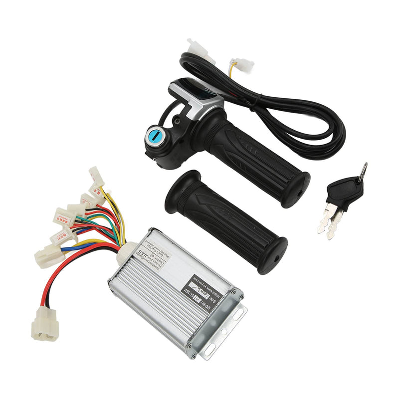 [AUSTRALIA] - 36V 1000W Brushed Speed Controller for Mini Bikes with Locking Throttle Grip and Battery Display Compatible with EVO Electric Tricycle 