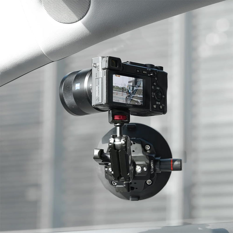 ULANZI SC-02 Strong 4.5-inch Suction Cup and Ball Head Arm Mount for Action/Digital Cameras up to 3KG