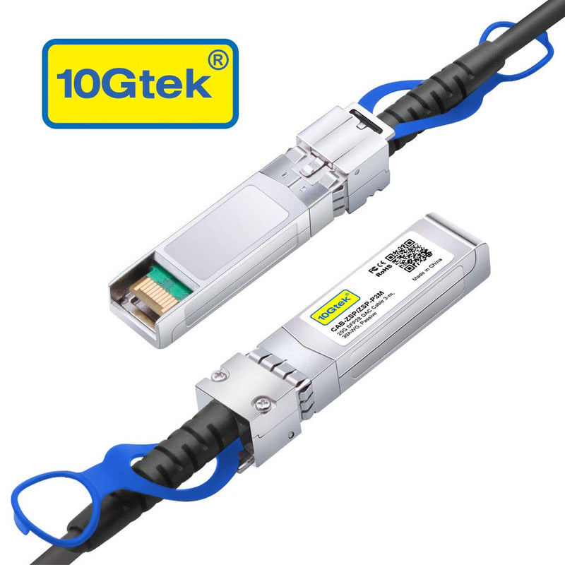 10Gtek 25G SFP+ DAC Cable - 25GBASE-CR SFP28 to SFP28 Passive Direct Attach Copper Twinax Cable for Cisco SFP-H25GB-CU3M, Ubiquiti UC-DAC-SFP28, Supermicro and More, 3-Meter(10ft) Black 3m 1