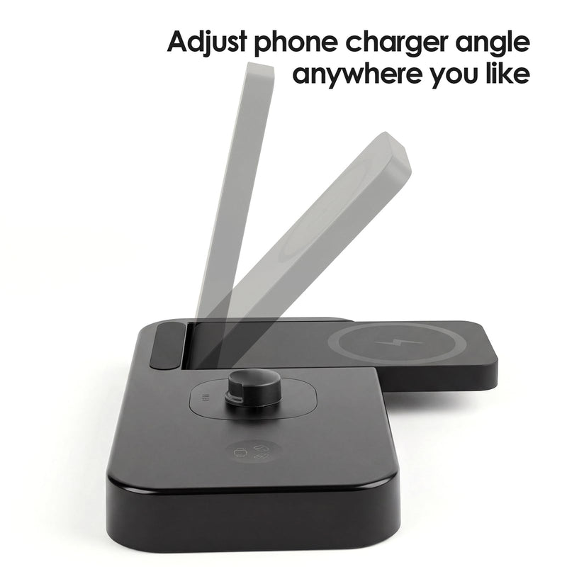 4 in 1 Fast Charging Station for Oura Ring Gen3 Charger, Charger for iPhone17/16/15/14/13/12, Apple Watch, AirPods, Samsung Galaxy S25/S24/S23/S22/S21, Galaxy Watch Buds (Size 7) Size 7