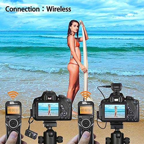 Wireless Shutter Remote Compatible for Canon, Pixel TW-283 N3 Shutter Remote Control Wireless Remote Shutter Release Timer Compatible for Canon EOS 5D, 5D Mark II, 5D Mark III, 6D, 7D, 7D Mark II