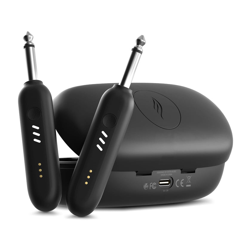 Enya WB1 Wireless Guitar System, UHF 3.0 Audio Wireless Guitar Transmitter and Receiver for Electric Instrument Wireless Transmitter Receiver for Acoustic Electric Guitar Bass