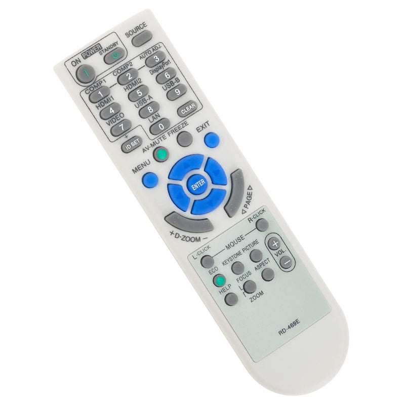 RD-469E RD469E Replacement Remote Control Supports for NEC DLP Projector V302H UM301X V302X V302W V332X V332W VE303 VE303X M402X M282X M322X M322W NP-M282X NP-M322X NP-M322W NP-M402X M362W M283X M323X