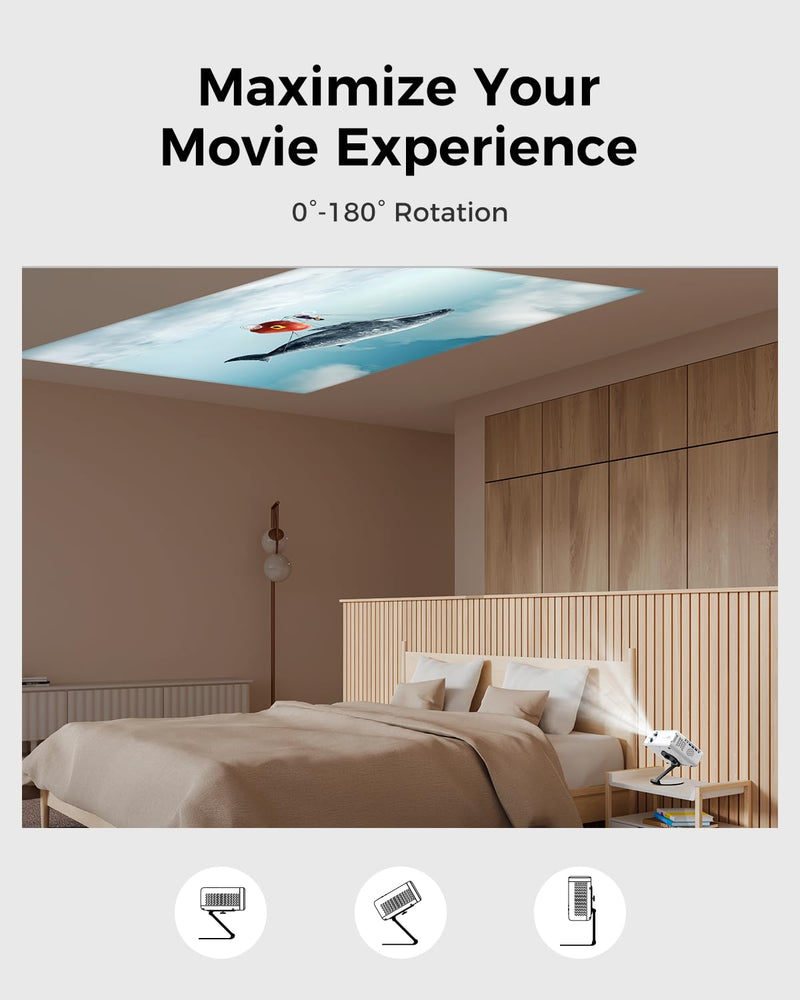 [AUSTRALIA] - Projector Foldable Stand, Ultra-Compact Foldable Stand with Easy Setup and 180-Degree Rotation, Fits The Eazze Series, Lightweight 367g (Only Stand) 